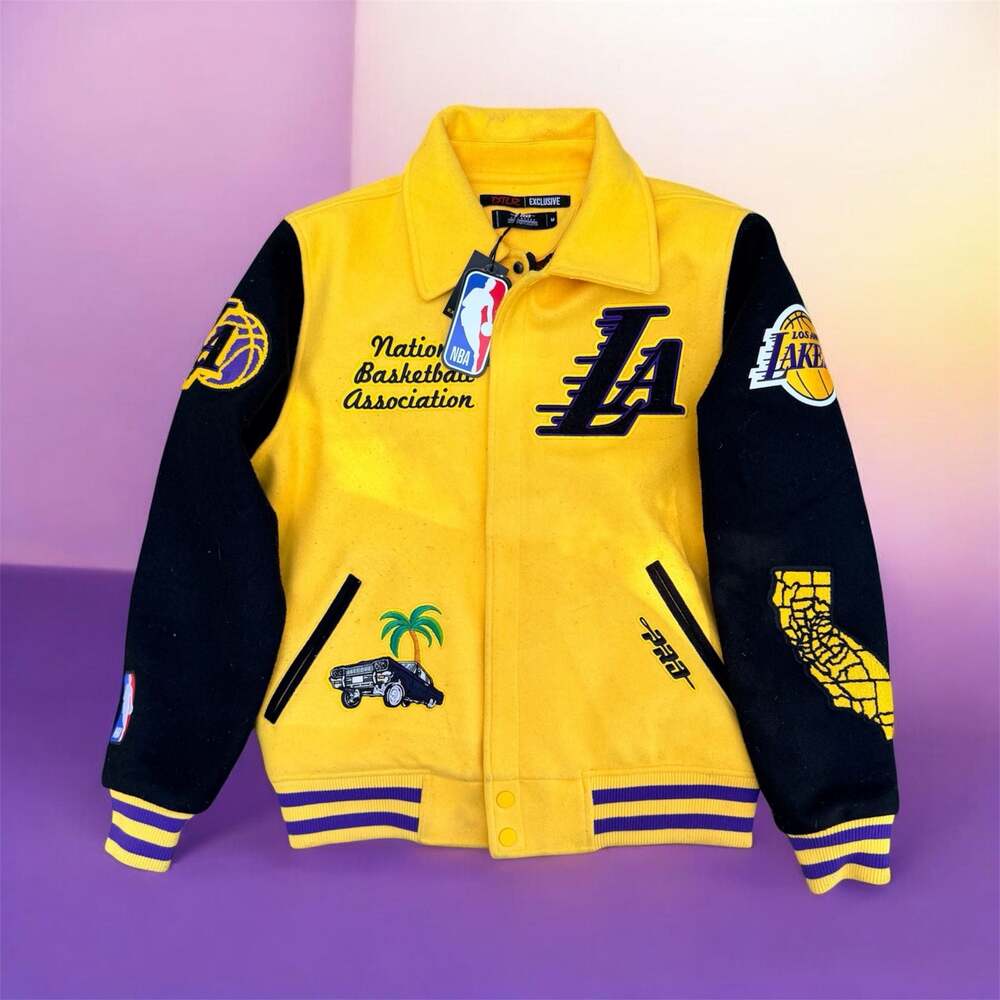 Pro Standard DTLR Exclusive NBA Los Angeles Lakers Mash Up Wool Varsity Jacket